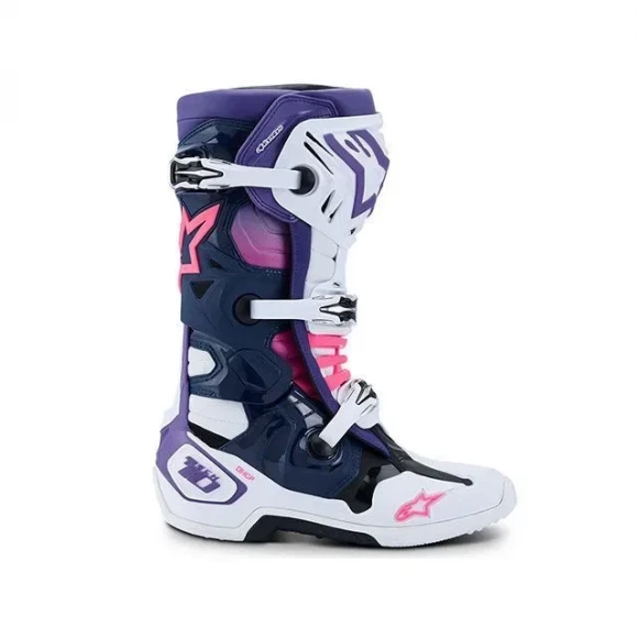 Мотоботы Alpinestars Tech 10 White VTL Navy 