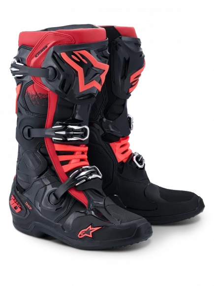 Мотоботы Alpinestars Tech10 Black Red Мотоботы Alpinestars Tech10 Black Red
