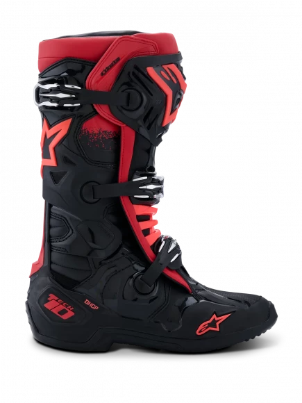 Мотоботы Alpinestars Tech10 Black Red Мотоботы Alpinestars Tech10 Black Red
