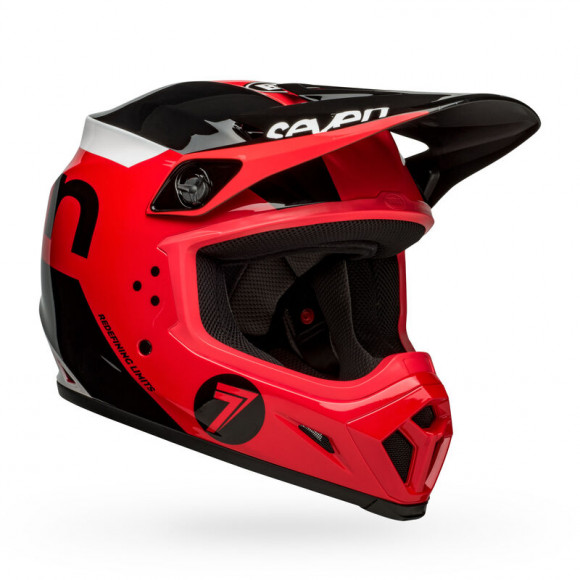 Шлем кроссовый BELL MX-9 Seven Phaser Gloss Red/Black